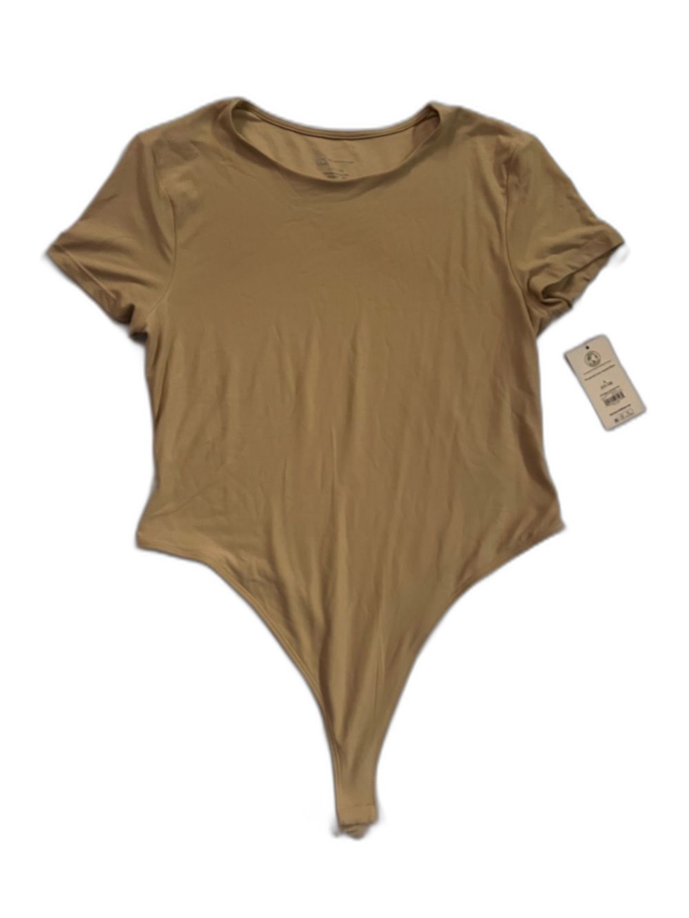 NWT No Boundaries Beige Short Sleeve Bodysuit